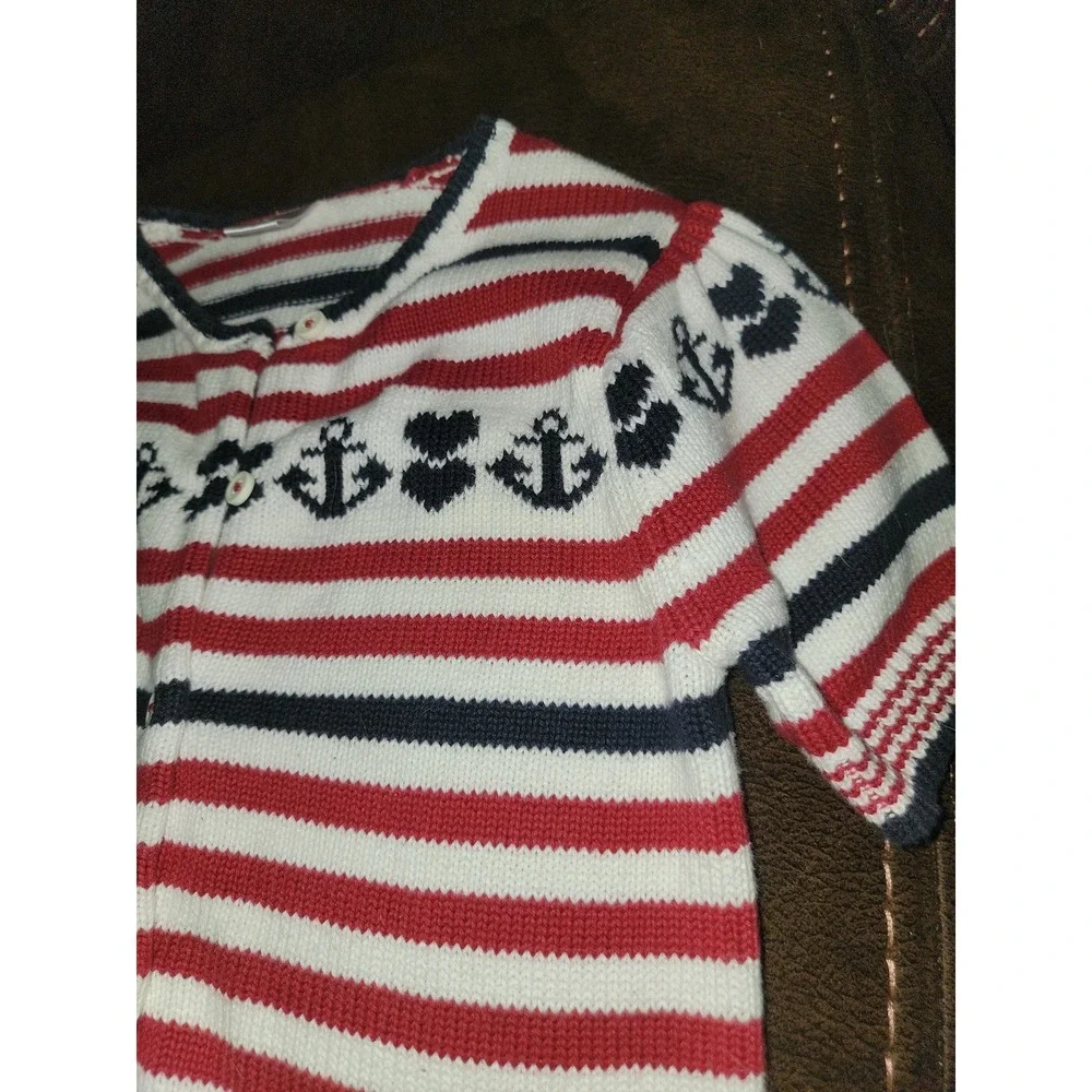 Gymboree bon voyage anchor short sleeve sweater size‎ 8